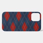 Royal Blue Raute Weihnachtsmuster Case-Mate iPhone Hülle (Rückseite (Horizontal))