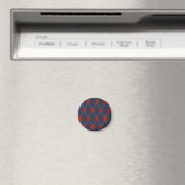 Royal Blue Raute Weihnachtsmuster Magnet (In Situ (Geschirrspüler))