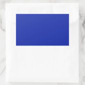 Royal Blue Rectangle Aufkleber (Tasche)