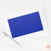 Royal Blue Rectangle Aufkleber (Umschlag)