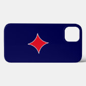 Royal Blue Red Starburst iPhone-Hülle Case-Mate iPhone Hülle (Rückseite (Horizontal))
