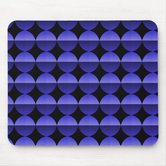 Royal Blue Retro Flair Mousepad (Vorne)