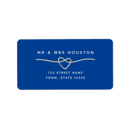 Royal Blue Return Address Label Adressaufkleber
