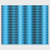 Royal Blue Ribbon Bow Brautparty Geschenkpapier (Flach)