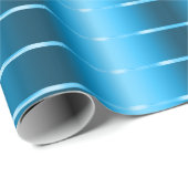 Royal Blue Ribbon Bow Brautparty Geschenkpapier (Rolleneckpunkt)