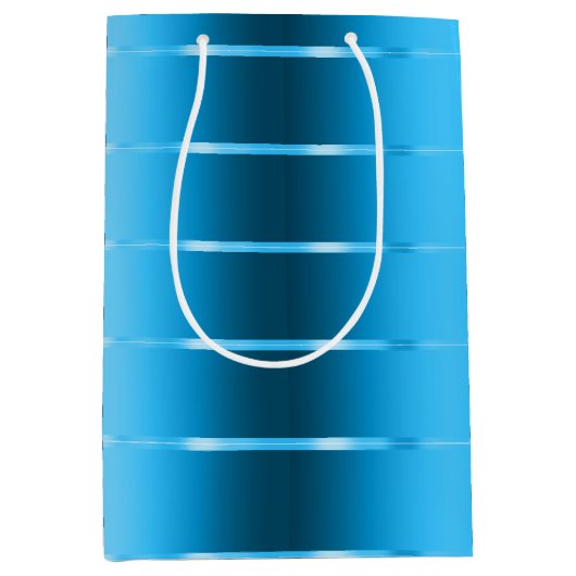 Royal Blue Ribbon Bow Brautparty Mittlere Geschenktüte (Vorderseite)