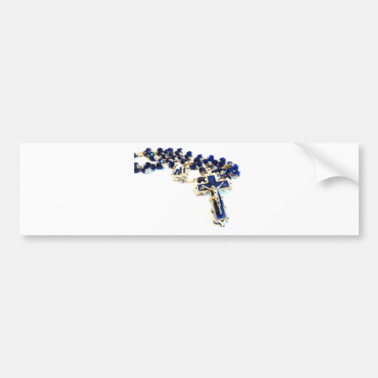 Royal Blue Rosary Autoaufkleber (Vorne)