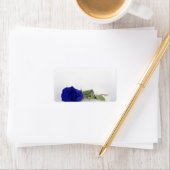 Royal Blue Rose Blank Wedding DIY Druckadresse Adressaufkleber (Insitu)