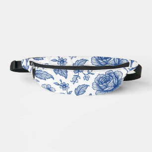Royal Blue Rose Blumenmuster Bauchtasche