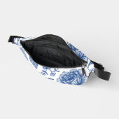 Royal Blue Rose Blumenmuster Bauchtasche (Offen)