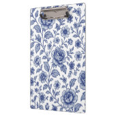 Royal Blue Rose Blumenmuster Klemmbrett (Links)
