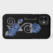 Royal Blue Rose Case-Mate iPhone Hülle (Rückseite (Horizontal))