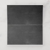 Royal Blue Rose Chalk Board Hochzeit im Herbst Tab Platzkarte (Innenseite Aufgefaltet)