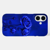 Royal Blue Rose Glow Case-Mate iPhone Case (Rückseite (Horizontal))