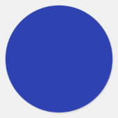 Royal Blue Round Aufkleber (Vorderseite)