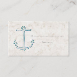 Royal Blue Rustic Anchor Hochzeiten Platzkarten