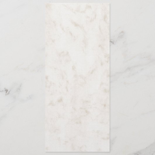 Royal Blue Rustic Seashell Wedding Menu Menükarte (Rückseite)