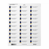 Royal Blue Rustic Sonnenblume Moderne Blumenhochze (Vorne)