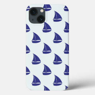 Royal Blue Sailboat Patches Case-Mate iPhone Hülle