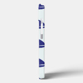 Royal Blue Sailboat Pattern Case-Mate iPhone Hülle (Rückseite / Links)