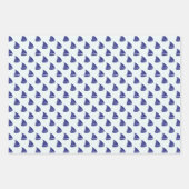 Royal Blue Sailboat Pattern Geschenkpapier Set (Vorderseite)