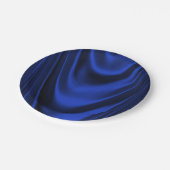 Royal Blue Satin Pappteller (Schrägansicht)