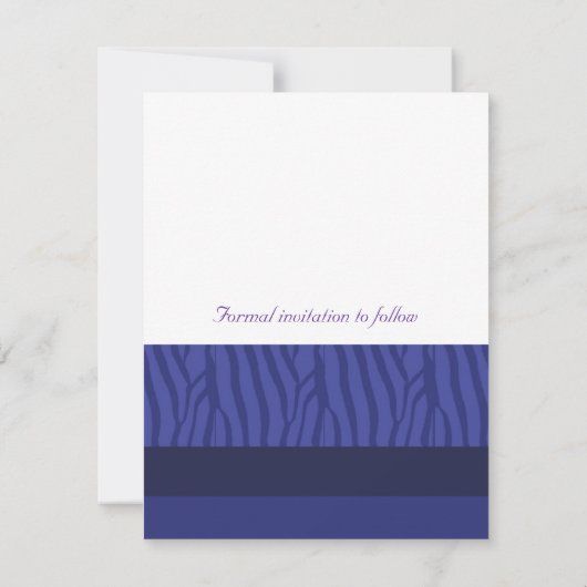 Royal Blue Save the Date (Rückseite)