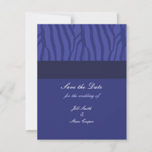 Royal Blue Save-the-Date-Karte Save The Date