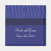 Royal Blue Save the Date Magnet (Vorne)