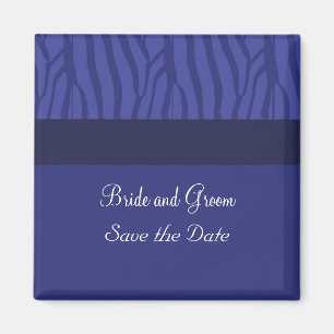 Royal Blue Save the Date Magnet