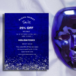 Royal Blue Scratch Holiday Sale Werbeaktion Flyer