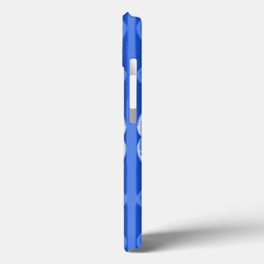 Royal Blue scrollwork pattern Case-Mate iPhone cas Hülle (Rückseite / Links)