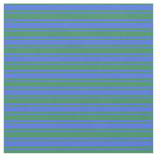 Royal Blue & Sea Green Linde/Strickmuster Stoff (Nahaufnahme)