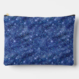 Royal Blue Sequin Pattern Zubehörtasche