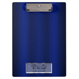 Royal Blue Shine Elegante Chic Glam Personalisiert Klemmbrett