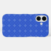 Royal Blue Shippo Muster Case-Mate iPhone Hülle (Rückseite (Horizontal))