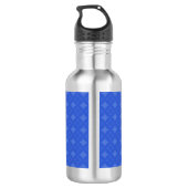 Royal Blue Shippo Muster Edelstahlflasche (Rückseite)