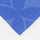 Royal Blue Shippo Muster Fleecedecke (Ecke)