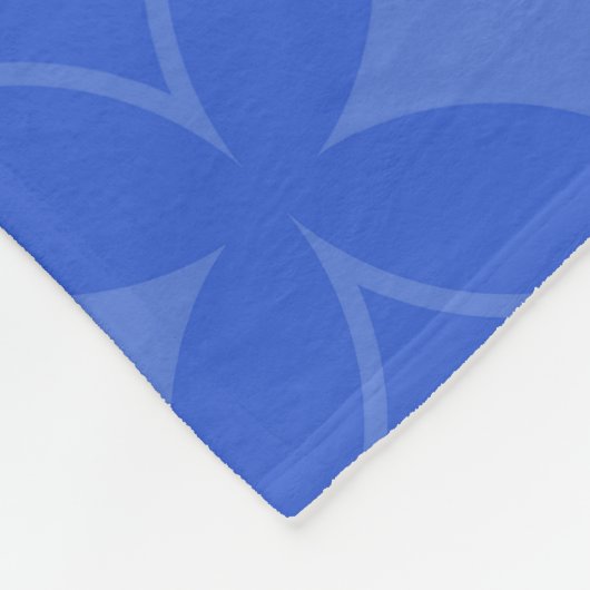 Royal Blue Shippo Muster Fleecedecke (Ecke)
