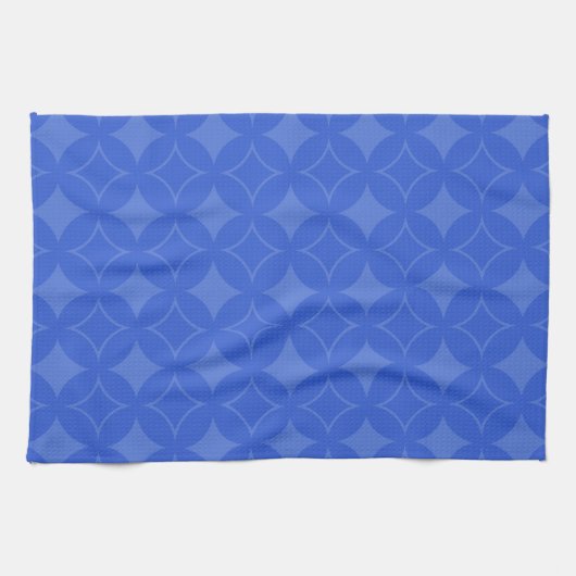Royal Blue Shippo Muster Geschirrtuch (Horizontal)