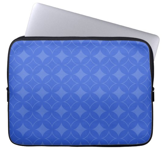 Royal Blue Shippo Muster Laptopschutzhülle (Vorderseite)