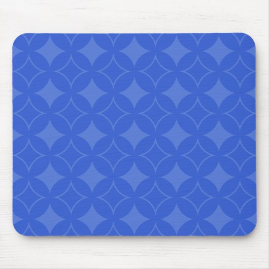Royal Blue Shippo Muster Mousepad (Vorne)