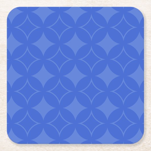 Royal Blue Shippo Muster Rechteckiger Pappuntersetzer (Vorderseite)