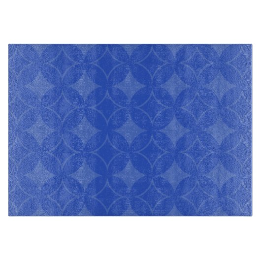 Royal Blue Shippo Muster Schneidebrett (Vorderseite)