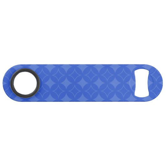 Royal Blue Shippo Muster Speedflaschenöffner (Vorderseite (Horizontal))