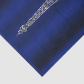 Royal Blue Silver Eiffel Tower Paris Glam Wedding Seidenpapier (Ausschnitt)