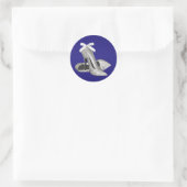 Royal Blue Silver High Heel Sticker (Tasche)