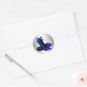 Royal Blue Silver High Heel Sticker (Umschlag)