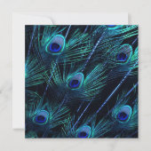 Royal Blue Silver Royal Indian Peacock Wedding Einladung (Vorderseite)