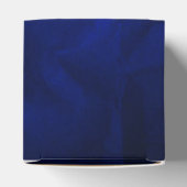 Royal Blue Silver Swirl Herz Favor Box Geschenkschachtel (Oben)